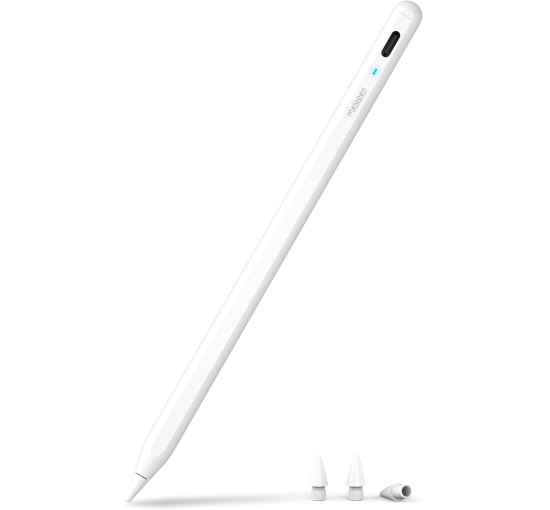 Metapen Pencil A8 для Apple iPad 2018-2025 (зарядка в 2 рази швидше) білий (my-17148)