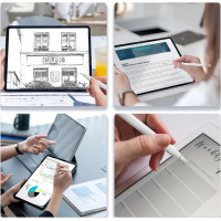 Стилус Metapen APP442 Pencil A14 із швидкою зарядкою, із захистом від дотиків долоні для Apple Pro білий (my-17146)