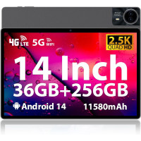 Планшет WITECOR A14 на Android 14 14-дюймовый дисплей 2.5K 36 ГБ + 256 ГБ / TF 1 ТБ 8 ядерный процессор серый (my-18049) Планшет WITECOR A14 на Android 14 14-дюймовый дисплей 2.5K 36 ГБ + 256 ГБ / TF 1 ТБ 8 ядерный процессор серый (my-18049)