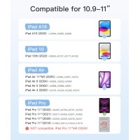 Чохол Inateck з клавіатурою для iPad 10-го покоління (2022)/11-го покоління (A16) (2025) (11 дюймів) з олівцем, KB04002, синій (my-17032)