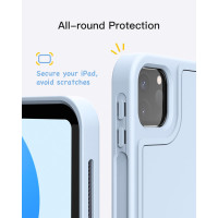 Чохол Inateck з клавіатурою для iPad 10-го покоління (2022)/11-го покоління (A16) (2025) (11 дюймів) з олівцем KB04002 синій (my-17032)