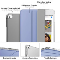 Чохол MoKo Case для нового iPad Mini 5 2019/Mini 4 2015 (5-го/4-го покоління, 7,9 дюйма), тонкий та легкий чохол-підставка Smart Shell, лавандовий (my-15336)