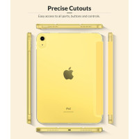Чехол MoKo для нового iPad (A16) 11-го поколения, высота 25 см, ширина 18 см, чехол для iPad 11 дюймов/10,9 дюймов, поддержка Touch ID, светло-желтый (my-15334)