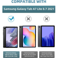 Чохол MoKo для Samsung Galaxy Tab A7 Lite 8,7 дюйма SM-T225/T220/T227, тонкий легкий чохол-підставка, темно-синій (my-15335)