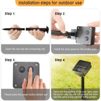 Cветодиодных гирлянд Hangyiwei Outdoor Solar Outdoor, 8 режимов IP65 (my-4335)