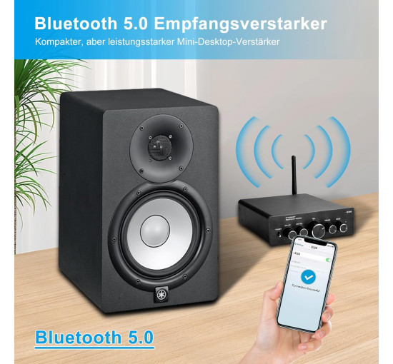 Усилитель мощности звука ресивер LDZS E580, 600 Вт Bluetooth 5.0 Mini Hi-Fi (my-3085)