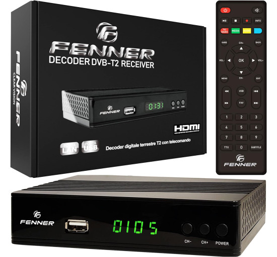 Тюнер-ресивер DVB-T2 HD 1080p Fenner FN-GX2 (my-4048)