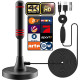 Антенна комнатная Sufubyte DVB-T/DVB-T2 с усилителемHDTV-антенна для телевизоров, большой радиус действия и приём на 360°, с магнитным основанием (my-17208)
