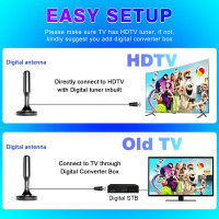 Телевізійна антена HIDB для Smart TV чорний (my-17077)