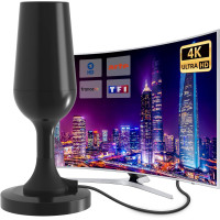 Телевізійна антена DTB TECH з великим радіусом дії 4K 1080p (my-0168)