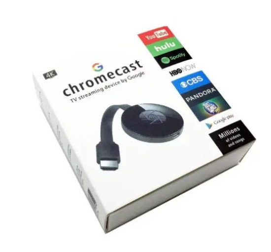 Беспроводная медиаприставка AnyCast Wi-Fi Google 4k Chromecast медиаплеер (my-058)