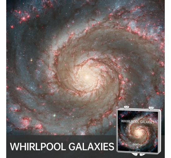 Диски з нічним світлом для проектора POCOCO PL101 Gorgeous Nebula Series Galaxy Star Projector: реалістичні візерунки галактик, 5K Ultra HD, світлопропускання 96%, упаковка з 6 предметів (my-2090)