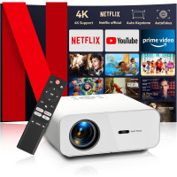 Проектор 4K Zoomcat Wi-Fi Bluetooth відеопроектор Full HD 1080P 25000 люмен інтелектуальний проектор (my-17065)