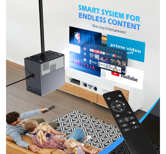 Міні портативний 4K-проектор Ctalyn TY265 3840 x 2160 сірий (my-18135)