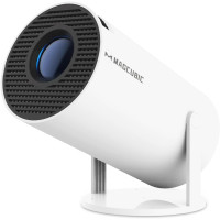 Мини-проектор Magcubic 4K 5G WiFi 6 Bluetooth 5.0 720P Native 200ANSI 8000L с поворотом на 180° для телефона, белый (my-15179)