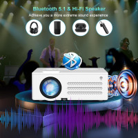 Проектор AKATUO XR21 15000L Full HD 1080P Native 4K с поддержкой 5G и 2,4G Wi-Fi и Bluetooth (my-048)