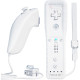 Пульт дистанционного управления Techken TK105, игровой с силиконовым чехлом и ремешком на запястье для Wii, Белый (my-024)
