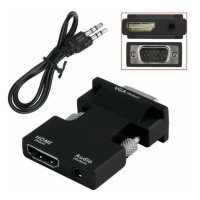 Конвертер с HDMI на VGA OUT Black (my-4340)
