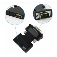 Конвертер с HDMI на VGA OUT Black (my-4340)