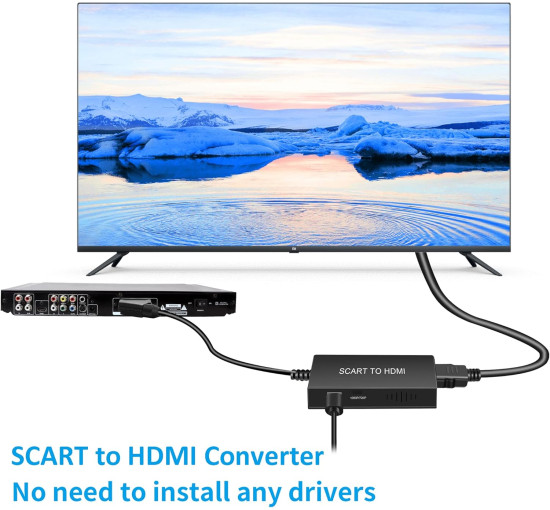Конвертер Scart U-Scart01 на HDMI 720P/1080P для Xbox PS3 VHS STB (my-4339)