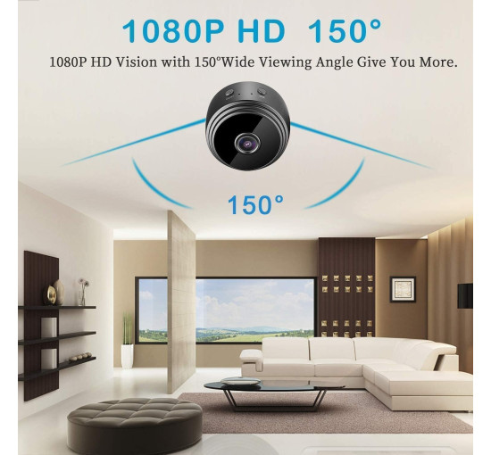 Мини-камера видеонаблюдения Generic FDA MASK 95 Wi-Fi беспроводная (my-3111)