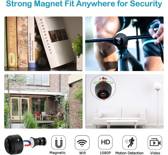 Міні-камера відеоспостереження Generic FDA MASK 95 Wi-Fi бездротова (my-3111)