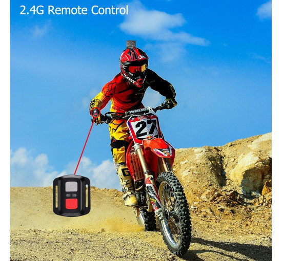 Водонепроникна екшн-камера з акумулятором Xilecam 4K WiFi/2,4G (my-4076)