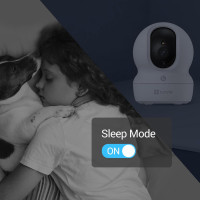 Внутренняя Wi-Fi-камера EZVIZ CP1 Pro 2mp с приложением, ночное видение, обнаружение человека, звука, автоматическое слежение (my-7058)