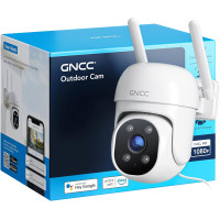 Зовнішня камера GNCC GK2 1080P, кольорове нічне бачення, датчик руху, 2-сторонній аудіозв'язок, 2.4G WiFi, провідний, водонепроникний (my-12069)