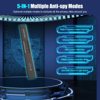 Детектор прихованих камер жучків антишпигун прослуховування GPS-трекер Acbaeta M18 (my-18141) Детектор прихованих камер жучків антишпигун прослуховування GPS-трекер Acbaeta M18 (my-18141)