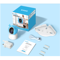 Видеоняня - радионяня, камера безопасности для помещений KAWA BBM S6-C, IP-камера 2.4 G WiFi 360 (my-3049)