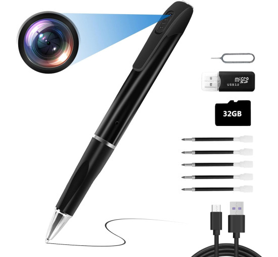 Міні відеокамера – ручка з потайною камерою, мікрофоном, картою пам'яті 32 Gb TANGMI VIDEO SHOOTING PEN HD 1080P (my-032)