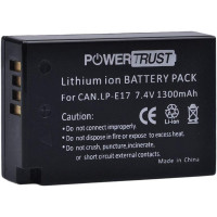 2 акумулятори LP-E17 1300 мАг із зарядним пристроєм для фотоапаратів Canon (my-18163)