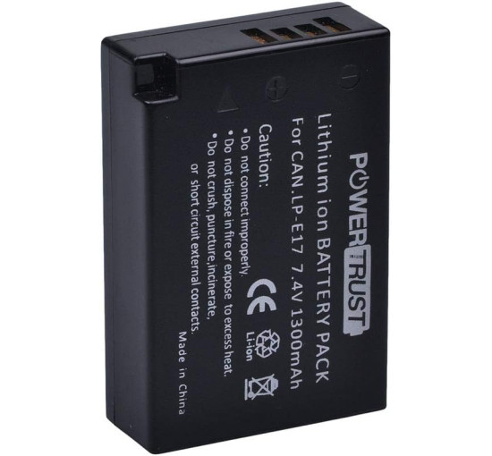 2 акумулятори LP-E17 1300 мАг із зарядним пристроєм для фотоапаратів Canon (my-18163)