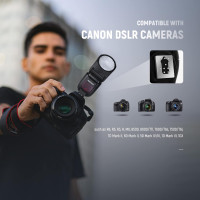 Спалах Speedlite NEEWER Z1-C TTL із круглою головкою для цифрових дзеркальних фотокамер Canon, 76 Вт/с, 2,4 ГГц, 1/8000 с, HSS-спалах (my-7045)