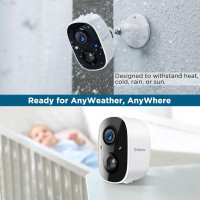 Беспроводная наружная камера видеонаблюдения G-Homa, WiFi, 1080P,  чорный (my-12018)