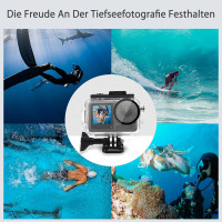 Водонепроницаемый чехол FitStill для камеры DJI Osmo Action 4 Action 3, 50M/164FT, дайвинг, подводное плавание с маской и трубкой (my-15112)