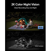 Солнечная камера безопасности Eufy Security Solar Wall Light Cam S120 Открытый беспроводной камера 2K (my-18013)