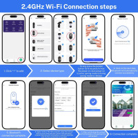 Беспроводная камера видеонаблюдения 1080 ClipBlur M9 цветное ночное видение (my-18117)