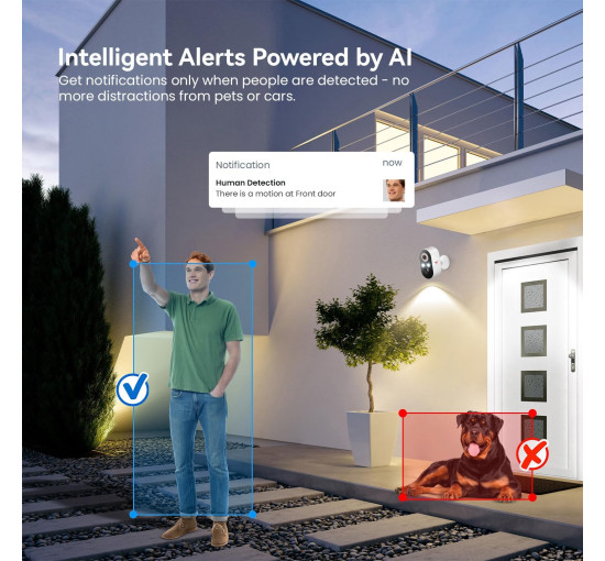 Бездротова камера відеоспостереження 1080 ClipBlur M9 кольорове нічне бачення (my-18117)