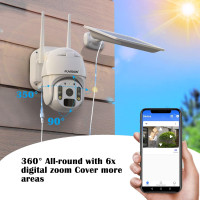 Беспроводная камера видеонаблюдения с солнечной панелью FUVISION S21 (my-18069)