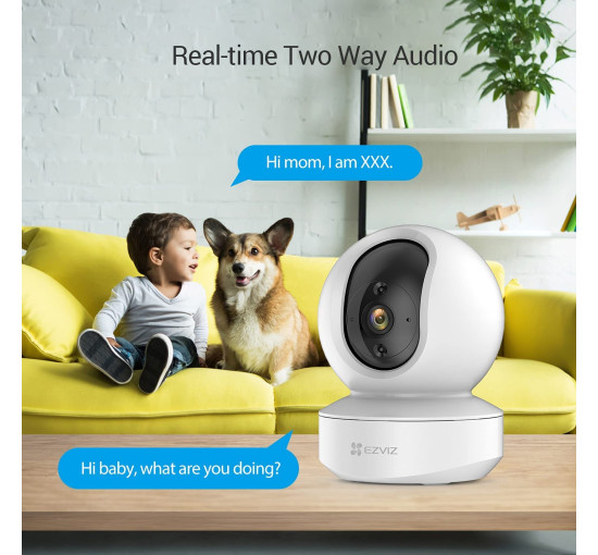 Умная домашняя WiFi-камера видеонаблюдения с датчиком движения EZVIZ CS-TY1 (1080P) Двусторонняя связь, Интеллектуальное слежение (my-17217)