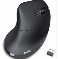 Беспроводная эргономичная вертикальная оптическая 5-кнопочная мышь VssoPlor LR-0001 (my-1068)