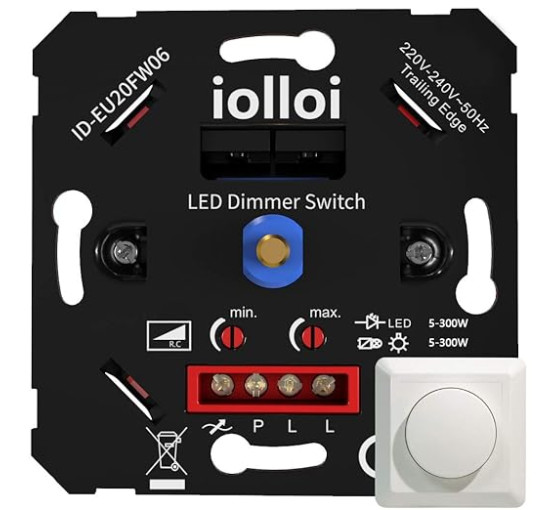 Светодиодный диммер iolloi LED Dimmer, 3-300 Вт скрытого монтажа (my-1070)