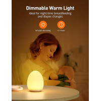 Ночной светильник Sympa Baby с 8-цветным светодиодным режимом, перезаряжаемая настольная лампа с плавным затемнением, сенсорное управление (my-1043)