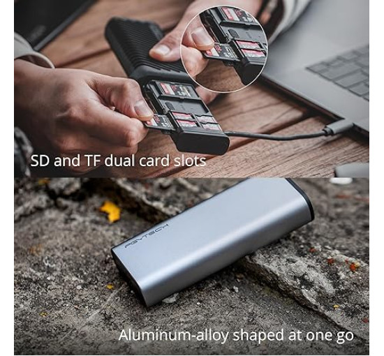 Високошвидкісний пристрій для читання SD-карт PGYTECH CreateMate USB 3.1 Type-C Чохол-тримач для SD/TF-карт (my-1045)