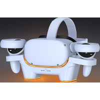 Зарядная станция VR, совместимая с Oculus/meta Quest 2, сменная док-станция для быстрой зарядки с RGB-подсветкой (my-1037) Зарядная станция VR, совместимая с Oculus/meta Quest 2, сменная док-станция для быстрой зарядки с RGB-подсветкой (my-1037)
