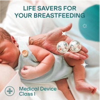 Оригінальні срібні поїльники для годування Koala Babycare - накладки на соски для грудного вигодовування новонароджених Великий розмір (my-18057)