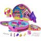 Компактный рюкзак Polly Pocket Theme Park с 2 куклами, аксессуарами и множеством развлечений Mattel GYK91 (my-14034)