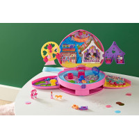 Компактный рюкзак Polly Pocket Theme Park с 2 куклами, аксессуарами и множеством развлечений Mattel GYK91 (my-14034)